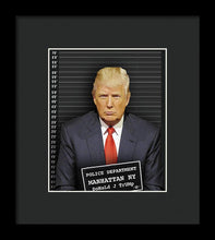 Donald Trump Mugshot - Framed Print
