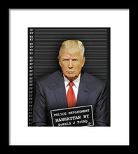 Donald Trump Mugshot - Framed Print