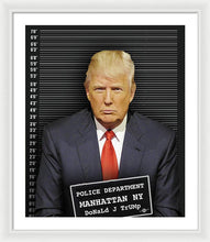 Donald Trump Mugshot - Framed Print