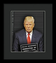 Donald Trump Mugshot - Framed Print