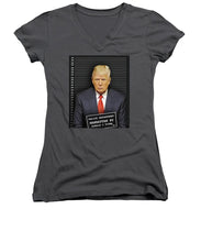 Donald Trump Mugshot - Women's V-Neck (Athletic Fit)