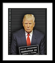 Donald Trump Mugshot - Framed Print