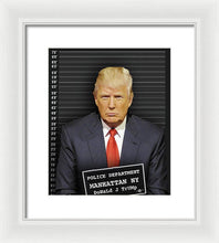 Donald Trump Mugshot - Framed Print