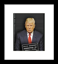 Donald Trump Mugshot - Framed Print