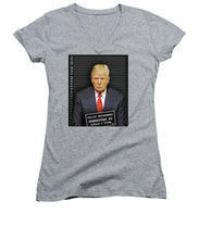 Donald Trump Mugshot - Women's V-Neck (Athletic Fit)
