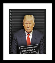 Donald Trump Mugshot - Framed Print