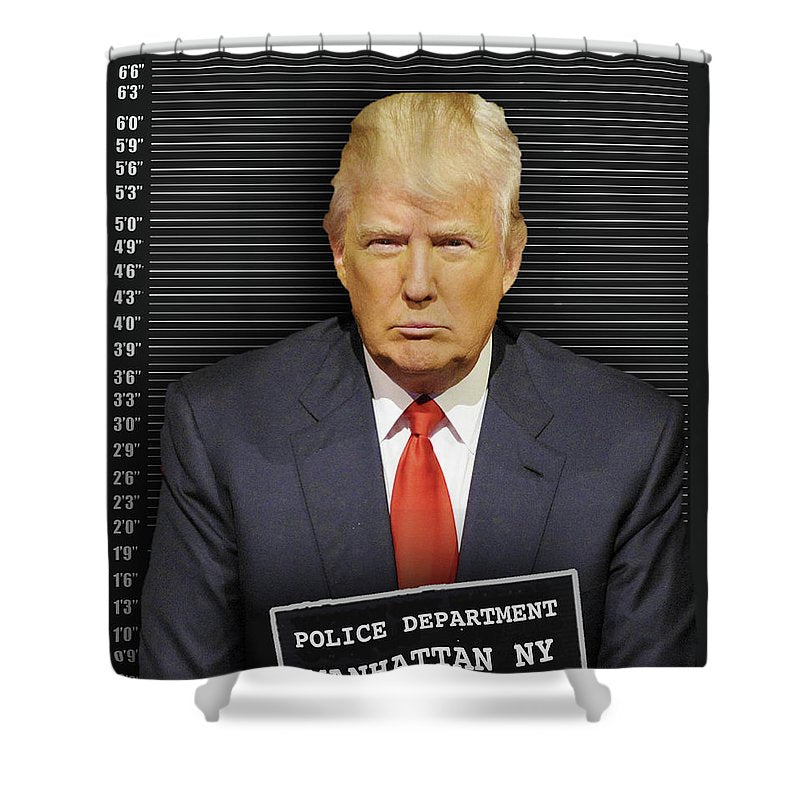 Donald Trump Mugshot - Shower Curtain