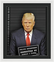 Donald Trump Mugshot - Framed Print