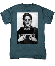 Elvis Presley Mug Shot Acrylic - Men's Premium T-Shirt
