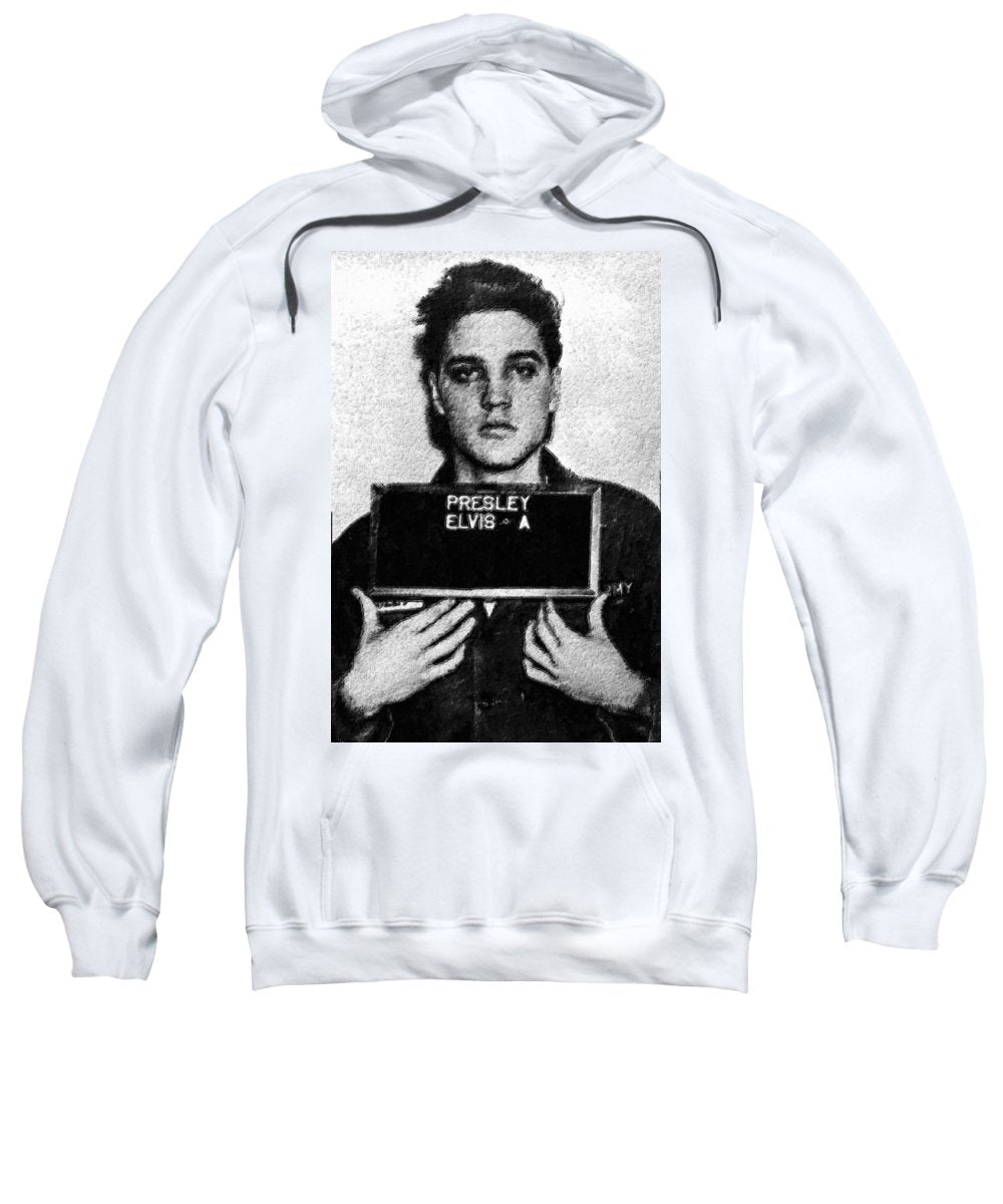 Elvis Presley Mug Shot Acrylic - Sweatshirt