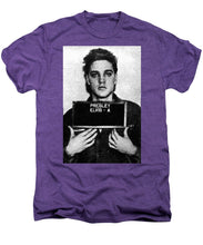 Elvis Presley Mug Shot Acrylic - Men's Premium T-Shirt