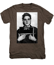 Elvis Presley Mug Shot Acrylic - Men's Premium T-Shirt