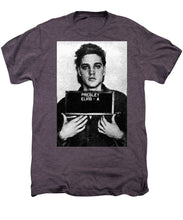 Elvis Presley Mug Shot Acrylic - Men's Premium T-Shirt