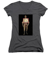 Yes She Can - Women's V-Neck (Athletic Fit)