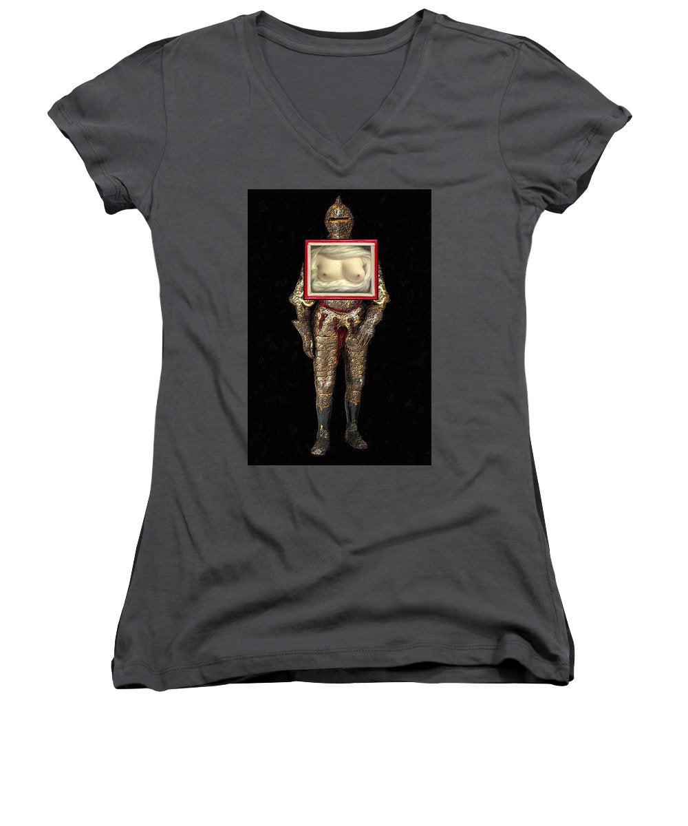 Yes She Can - Women's V-Neck (Athletic Fit)