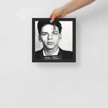 Frank Sinatra Mug Shot Mugshot Vertical Framed poster