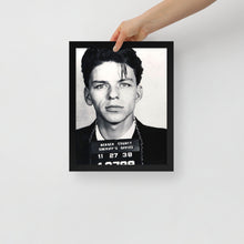 Frank Sinatra Mug Shot Mugshot Vertical Framed poster