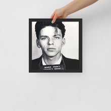 Frank Sinatra Mug Shot Mugshot Vertical Framed poster