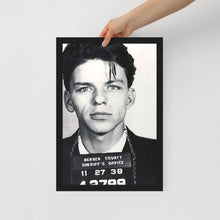 Frank Sinatra Mug Shot Mugshot Vertical Framed poster