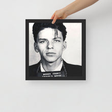 Frank Sinatra Mug Shot Mugshot Vertical Framed poster