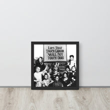 Lips That Touch Liquor Shall Not Touch Ours Prohibition 2 Framed poster