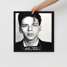 Frank Sinatra Mug Shot Mugshot Vertical Framed poster