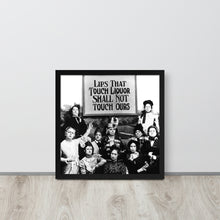 Lips That Touch Liquor Shall Not Touch Ours Prohibition 2 Framed poster