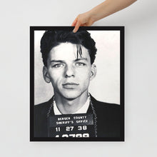 Frank Sinatra Mug Shot Mugshot Vertical Framed poster