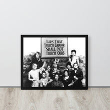 Lips That Touch Liquor Shall Not Touch Ours Prohibition 2 Framed poster