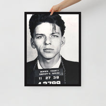 Frank Sinatra Mug Shot Mugshot Vertical Framed poster