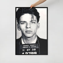 Frank Sinatra Mug Shot Mugshot Vertical Framed poster