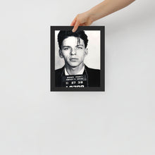 Frank Sinatra Mug Shot Mugshot Vertical Framed poster