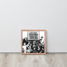 Lips That Touch Liquor Shall Not Touch Ours Prohibition 2 Framed poster