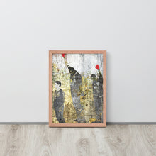 1968 Olympics Black Power Salute Black Lives Framed Poster