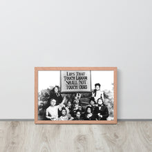 Lips That Touch Liquor Shall Not Touch Ours Prohibition 2 Framed poster