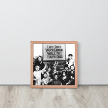Lips That Touch Liquor Shall Not Touch Ours Prohibition 2 Framed poster