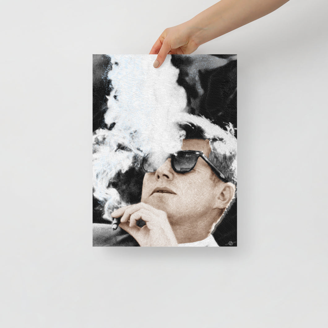 jfk cigarettes President John Kennedy Smoking A Cigar Poster Choose from our vast selection of hoodies to match with your favorite design to make the perfect custom graphic hoodie John F Kennedy Cigar and