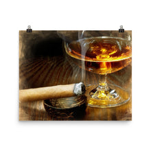Cigar And Cordial Painting Poster