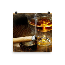 Cigar And Cordial Painting Poster