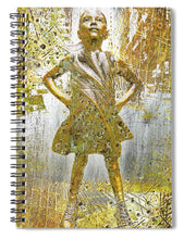 Fearless Girl By Kristen Visbal - Spiral Notebook