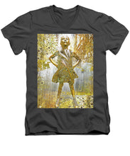 Fearless Girl By Kristen Visbal - Men's V-Neck T-Shirt