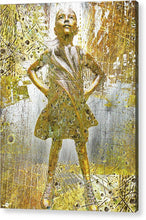 Fearless Girl By Kristen Visbal - Acrylic Print