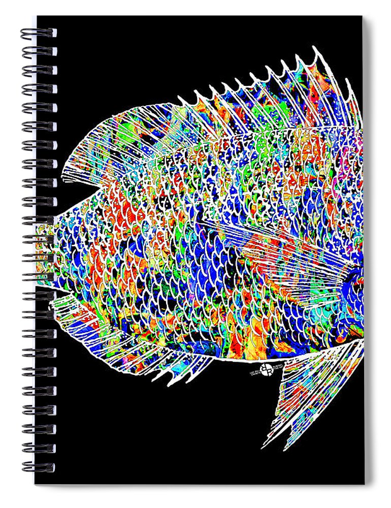 Fish Study 2 - Spiral Notebook