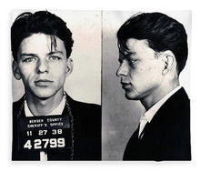 Frank Sinatra Mug Shot Horizontal - Blanket