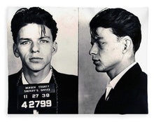 Frank Sinatra Mug Shot Horizontal - Blanket