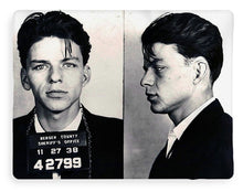 Frank Sinatra Mug Shot Horizontal - Blanket