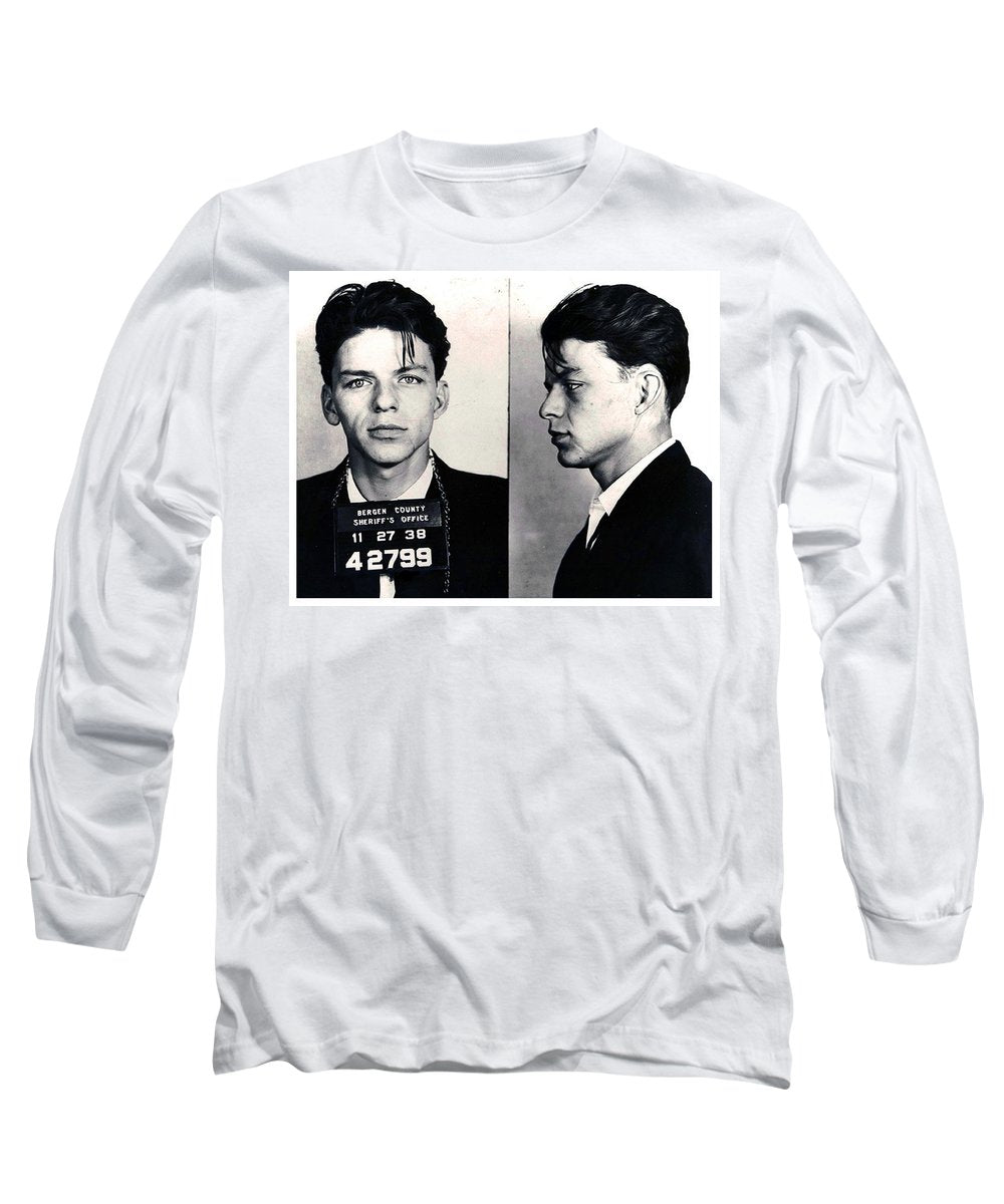 Frank Sinatra Mug Shot Horizontal - Long Sleeve T-Shirt