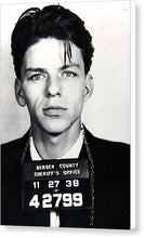 Frank Sinatra Mug Shot Vertical - Canvas Print Canvas Print Pixels 6.625" x 10.000" White Glossy