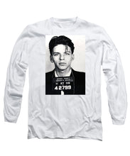 Frank Sinatra Mug Shot Vertical - Long Sleeve T-Shirt Long Sleeve T-Shirt Pixels White Small 