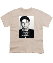 Frank Sinatra Mug Shot Vertical - Youth T-Shirt Youth T-Shirt Pixels Cream Small 